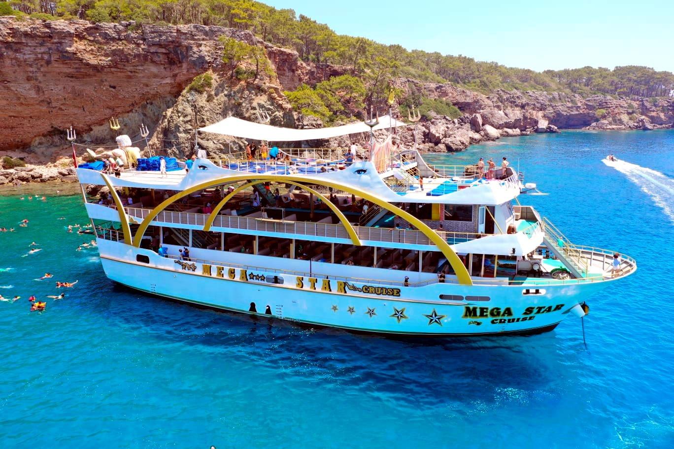 Kemer MEGA STAR Tekne Turu | Gün Boyu Eğlence